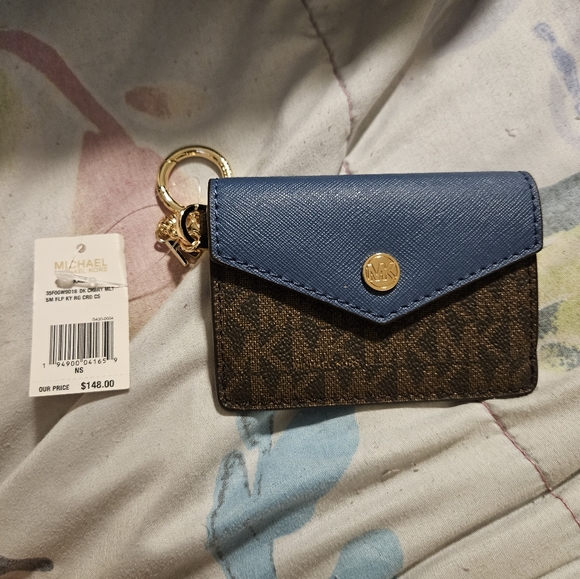 MK MICHAEL KORS CARD HOLDER/KEYCHAIN - Picture 1 of 3